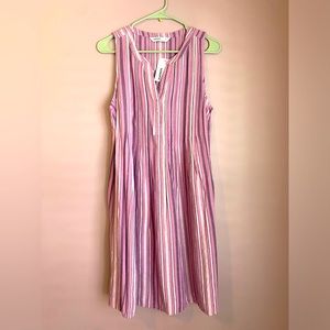 Sonoma purple striped dress Size Medium